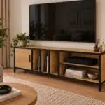 Szafka RTV metalowo drewniana Standard